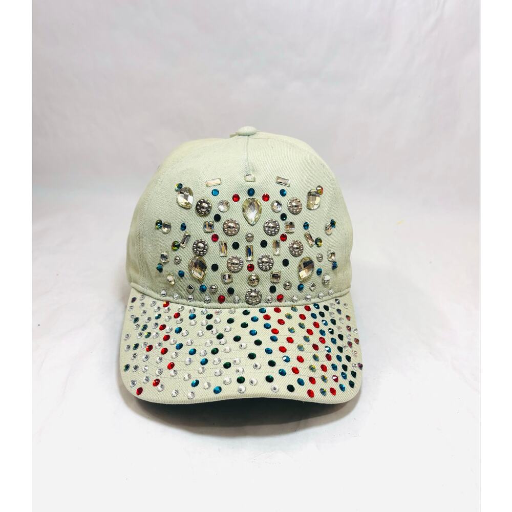 Rhinestone Accent Hip Hop style Shiny Bling Streetwear Baseball Cap Hat